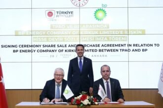 TPAO ile BP arasında Kerkük petrol sahaları için imza töreni