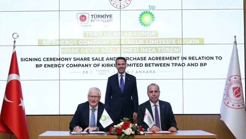 TPAO ile BP arasında Kerkük petrol sahaları için imza töreni